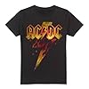 ACDC Fire Bolt Unisex T Shirt, Black, X-Large #2