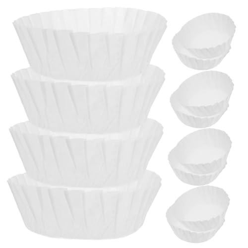 ZUNOXAZ 50 Moldes De Papel Antiadherente Resistentes Grasa Para Tartas Vascas, Hornear Cupcakes y Postres, Sin Pliegues, Prácticos y Seguros Para Repostería Casera