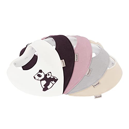 Lilly and Ben® Baby-Dreieckstuch I doppellagiges & saugstarkes Baby-Halstuch I Baby-Lätzchen mit nickelfreien Druckknöpfen I Baby-Spucktücher von 0-48 Monate I hübsche Geschenkbox I 5er-Set Cover