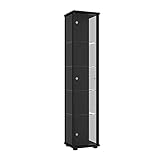 Haltbarkeit und Stabilität: Gewährleistet durch die 22 mm beschichteten Spanplatten für Ober- und Unterboden, die 16 mm dicke Rückwand und die starken 4 mm Glasböden mit einer Tragkraft von 5 kg pro Boden.