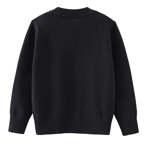 Baby Boys Girls Knit Cardigan Long Sleeve Button V-Neck Solid Sweater Winter Loose Fit Sweatshirt with Pocket2