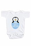 7 ate 9 Apparel Boys Just Hatched Penguin Onepiece 0-3 Months White