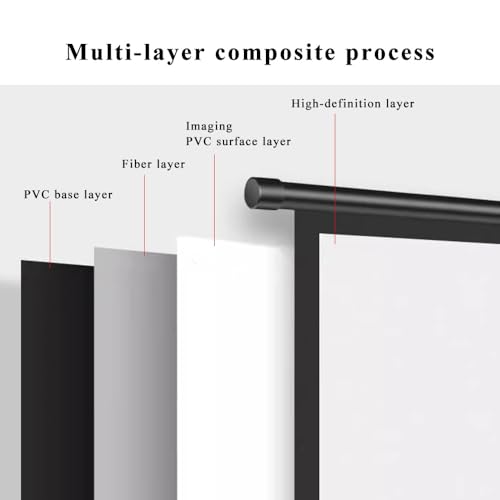 Pantalla de proyector 60 pulg con soporte portátil miniatura 6