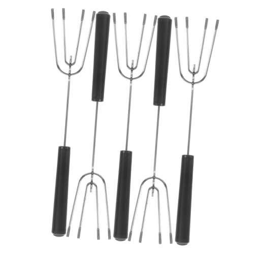 STOBAZA Fondue Dipping Fork Set 5pcs Chocolate Sauce Dipping Tools Professional Cake Decorative Forks Hotel Catering Supplies