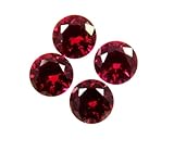 Genuine Red Ruby 6 MM Excellent Round Shape 4 Pieces Lot Certified Top Quality AAA+ Gemstone For Rin