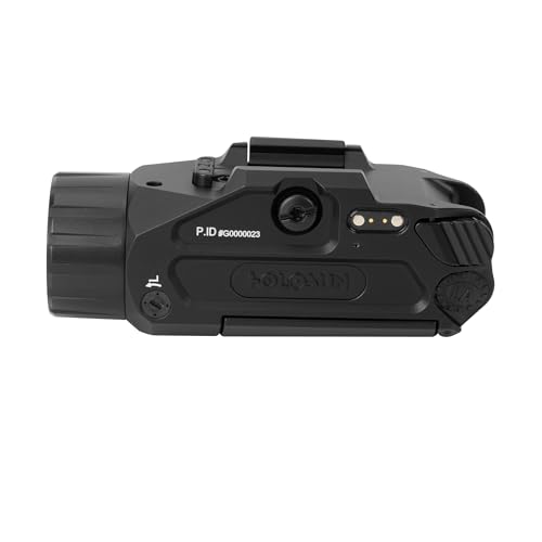 Image of HOLOSUN P.ID-Plus - Pistol Light with Green Laser, 900 Lumen Weapon Light, Plus Mode Dual Activation, Magnetic USB Charging, IPX8 Waterproof, Picatinny Mount