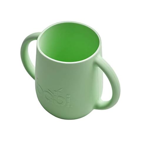 Babi® Baby Toddler Large Silicone Sippy Cup, Plastic Free, 100% Food Grade Silicone, with Two Comfort Handles, Perfect Sippy Cup for Training 200ml (Green) Cover
