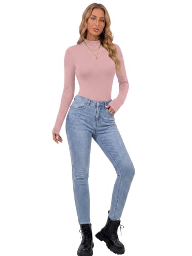 Image of OPOIPIN Women's Long Sleeve Basic Bodysuit