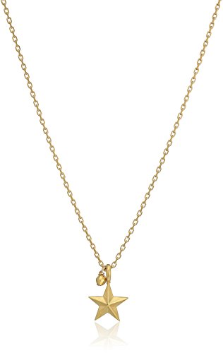 Dogeared 'Believe' Nautical Star Charm Bead Gold Plated Sterling Silver Chain Necklace #TOP1