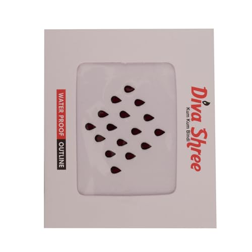 Vama Fashions Deep Red Bindis Velvet Tilak Bindi For Women