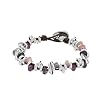Uno de 50 EXPERIENCE Bracelet, Sterling Silver-Plated & Leather, Handmade in Spain