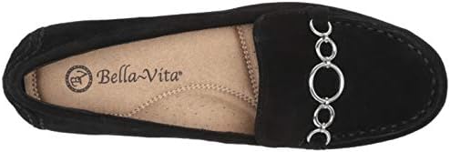 Bella Vita womens Flat Loafer, Black Suede Leather, 5 US | Image 4