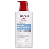 Eucerin Baby Body Lotion, Hypoallergenic and Fragrance Free Baby Lotion with Pro-Vitamin B5 and Shea Butter, 13.5 Fl Oz Bottle