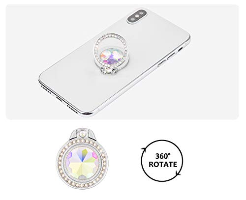 Lenoup PART_B07F37ZPPD Glitter Bling Bling Phone Ring Holder,Sparkle Phone Ring Artificial Diamond Stand,Rhinestone Cell Phone Finger Ring thumb #2