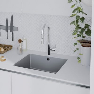 GoodHome Zanthe Mitigeur de cuisine chromé avec douchette extractible