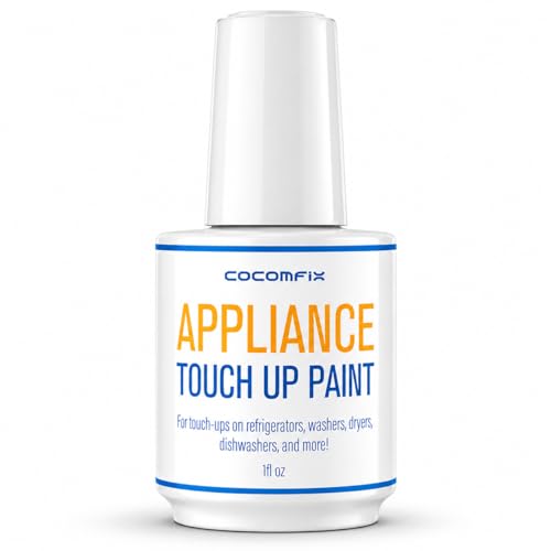 cocomfix White Appliance Touch Up Paint, Appliance Paint, High Gloss White Touch Up Paint Pen for Refrigerator, Washer, Dryer, Dishwasher, Microwave - Chip Resistant, Quick Dry Finish