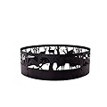 PGL Fire Pit Ring,Heavy-Duty Steel Fire Ring 36x12, Fire Ring for Camping or Backyard,inch Wood-Burning Fire Pit Ring,Portable Outdoor Metal Campfire Ring.