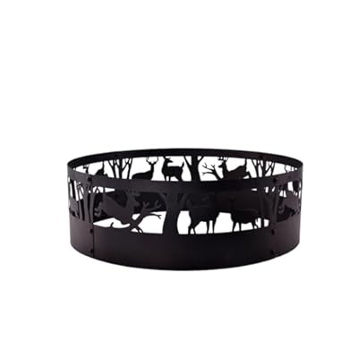 PGL Fire Pit Ring,Heavy-Duty Steel Fire Ring 36x12, Fire Ring for Camping or Backyard,inch Wood-Burning Fire Pit Ring,Portable Outdoor Metal Campfire Ring.