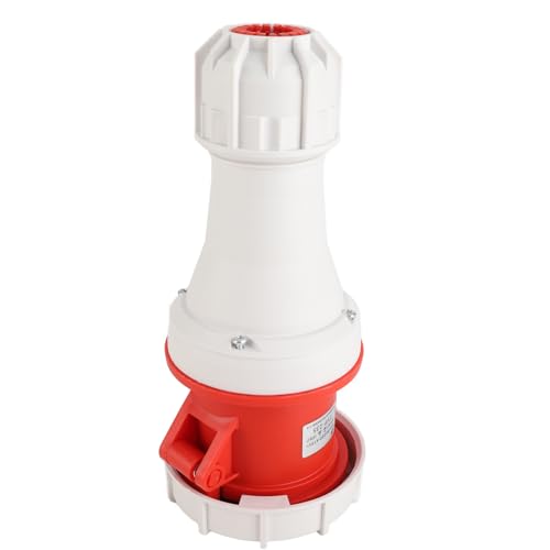 Conector Industrial 5 Pines 63A IP67 Rojo miniatura 3