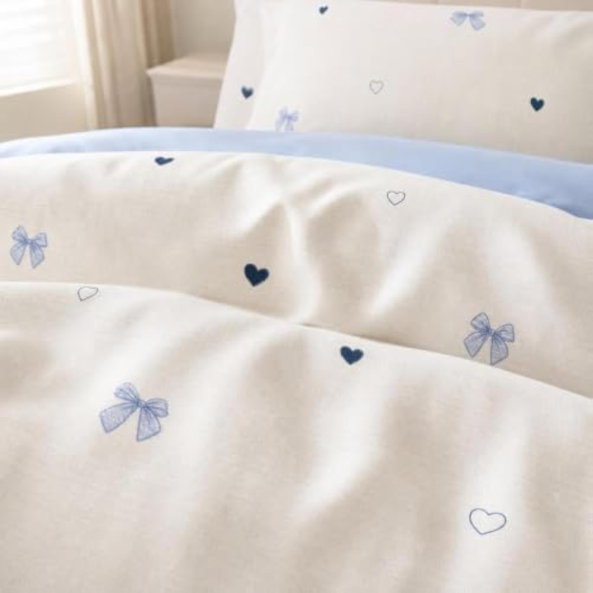 Double-Layer Gauze Duvet Cover Set, Soft Breathable Bedding