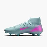 Nike Men's Zoom Superfly 10 Academy FG/MG Football Shoe, Ocean Cube/Pink Blast, 9.5 - 12