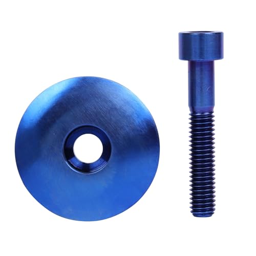 Uhdfbdhf IUHGR Bike Headset Titanium Top Cap 1-1/8 Inch thumb #1