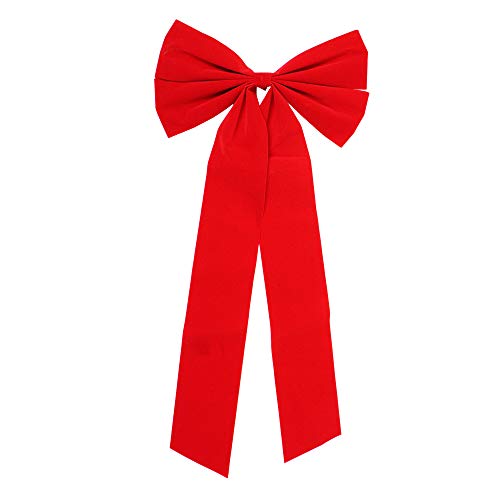 Northlight 4-Loop Velveteen Christmas Bow Decoration - 12