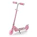 Roller Kinder, 3 Höhenverstellbare kinderroller, Scooter Kinder mit 2 LED PU Räder, für Mädchen und Jungen 3-12 Jahre alt, Maximale Belastung 100kg (Rosa)
