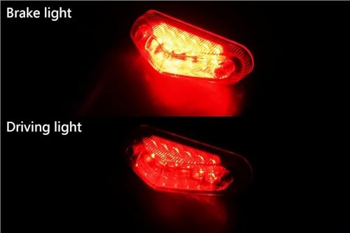 Luz trasera de freno universal evita colisiones traseras con iluminación clara 5