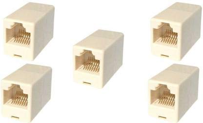 Unbranded RJ45 CAT5 Network Cable Coupler/Extender/Jointer/Connector Jack-5 Pec,Multi-colored