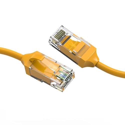 Cable de red CAT6 4 pies amarillo, pack de 2 miniatura 1