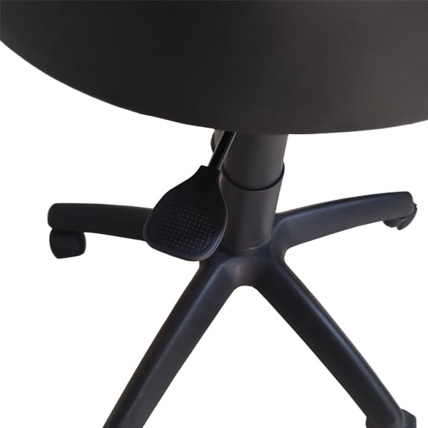 Sedia Sgabello con Ruote Girevoli Regolabile in Altezza (52-64cm) Sgabello da Lavoro per Professionisti: Studio Medico, Architetto, Tatuatore, Estetista (Ruote Parquet, Rosso Ecopelle)
