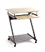 Produktbild HAKU Möbel Computertisch auf Rollen anthrazit, Eiche, MDF, Metall - Maße: B 60 cm x H 76 cm x T 49 cm, Style: Modern
