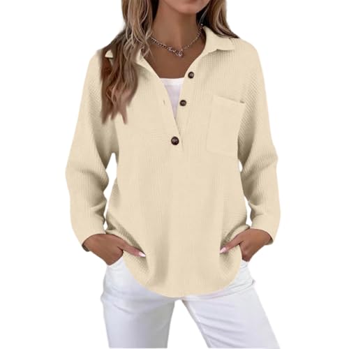 T-shirt manches longues nid d'abeille femme : le haut idéal pour un brunch ou le bureau