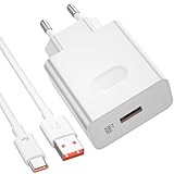 ASKUBSKU Caricatore USB e Cavo USB C per Honor 90 5G, 66W 6A Ricarica Rapida Adattatore Ca...