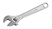 Reed CW6 6-Inch Adjustable Wrench, Chrome
