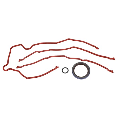 Image of Engine Timing Cover Gasket Set for Ford for Mustang 4.6L 1996-2004 Long-lasting Sealing Chain Case Cover Gasket Rubber,Metal 1 Set