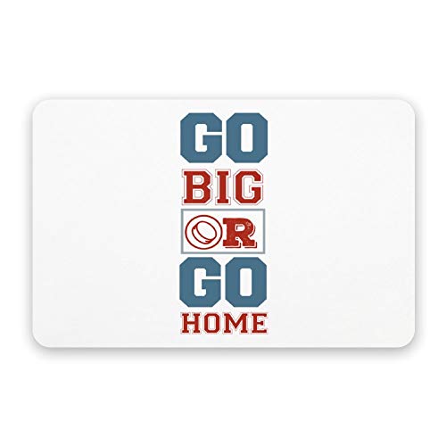 popeven Diatom Mud Mat,Go Big Or Go Home Hockey,Modern Diatom Mud Bath Mat