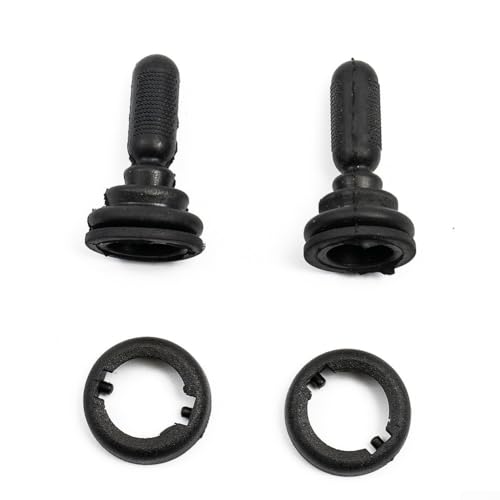 ZiStarlilife Manual Door Wing Mirror Adjuster Knob Set For Ford For Fiesta MK6 2001-2006 Black Rocker Switch, OEM 1507431 6S61 17B718AA, Left Right Side Compatible Replacement Part