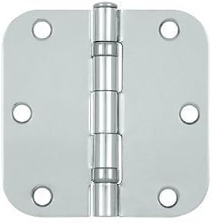 Deltana S35R5BB26 Ball Bearing Steel 3 1/2-Inch x 3 1/2-Inch x 5/8-Inch Radius Hinge, Pack Of 2