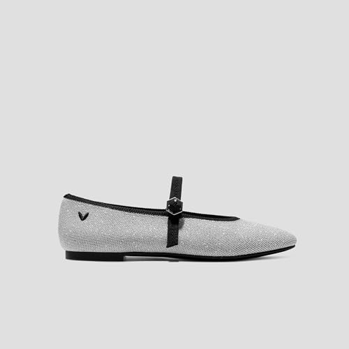 Image of VIVAIA Nelly Women's Mary Jane Flats Comfortable Almond Toe Ballet Flat Shoe Lightweight Soft Versatility Dress Shoes
