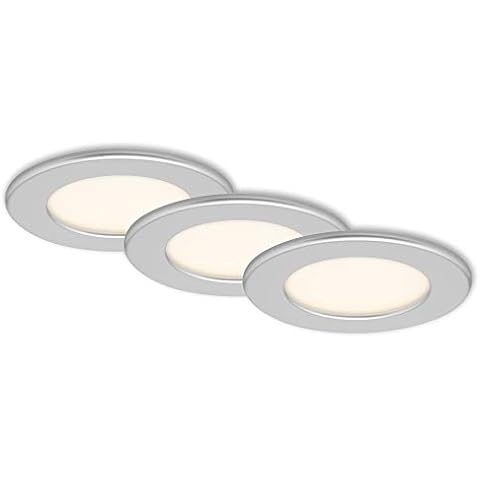 Lámparas led encastrables Briloner, set de 3 Cover
