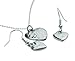 10th Anniversary Pure Tin Pendant and Earring Set