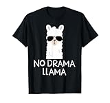 No Drama Llama Alpaca with Sunglasses Llama Lovers Gift T-Shirt