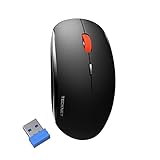 Wireless Mouse for Laptop, 2.4G Ergonomic Computer Mouse with 3 Adjustable DPI Levels, Silent...