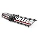 Front Bumper Cover + Hood Grille Compatible With 2015-2017 Volkswagen Golf 7, MK7 GTI Type Front Bumper Conversion Fog Cover Mesh Grille Guard Red Trim by IKON MOTORSPORTS
