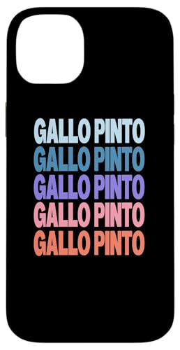 Funny Modern Repeated Text Design Gallo Pinto �X�}�z�P�[�X iPhone 14 Plus �p