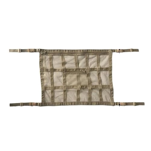 Filet de rangement pour plafond de voiture beige - Petit format pour SUV et camionnette