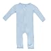 Kickee Pants Baby Boys' Essentials Solid Fitted Coverall, Pond, 0-3 Months