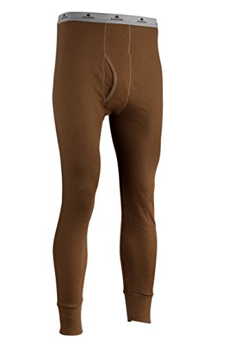 Indera Men's Icetex Cotton Outside/Fleeced Polyester with Silvadur Inside Pant, Khaki, X-Large